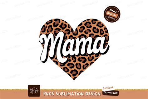 Download Mama Life Leopard Heart Sublimation Files DXF Files
