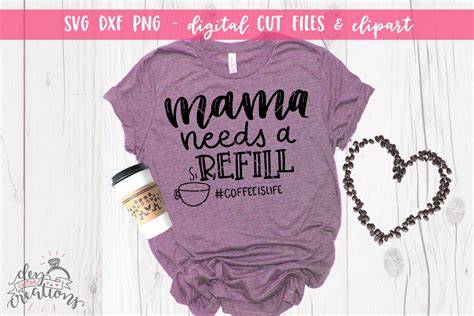 Mama Needs A Refill - Hand Lettered SVG