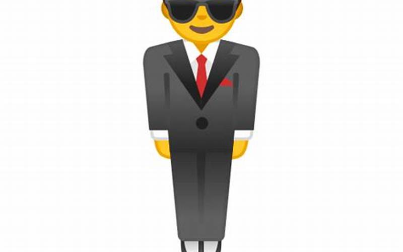 Man In Suit Levitating Emoji