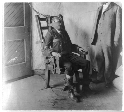 Man On Electric Chair