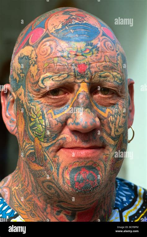 Man With Tattooed Face