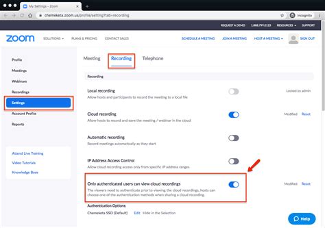 Manage Cloud Recording Settings