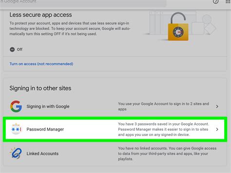 Manage your passwords