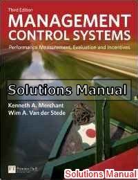 Management Control Systems Merchant 3rd Edition