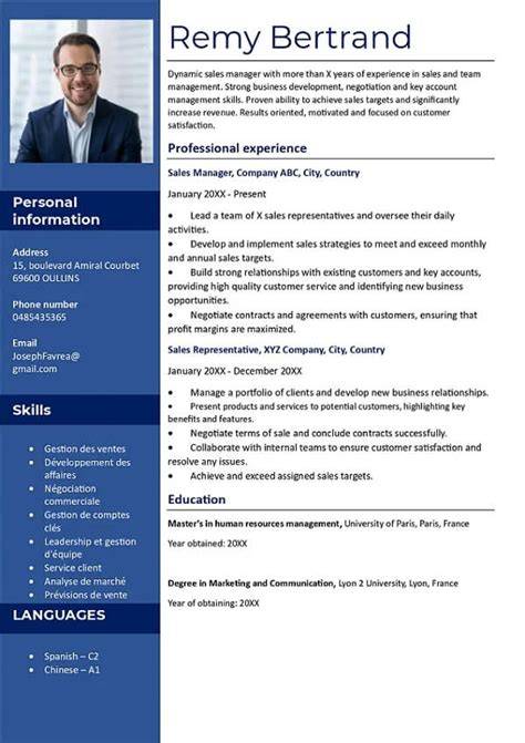 Manager Cv Template Word Free Download – Free Editable Template ...