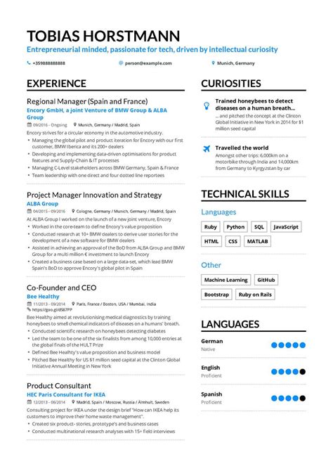 Manager Resume Templates 2019