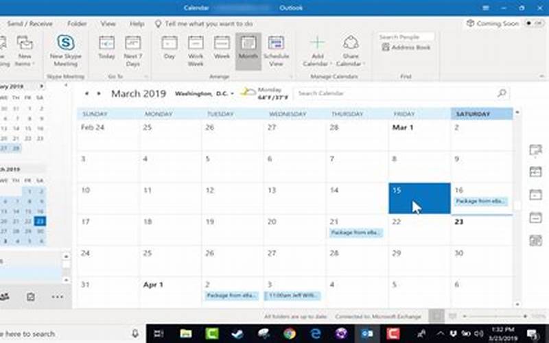 Managing Your Calendar In Microsoft Office