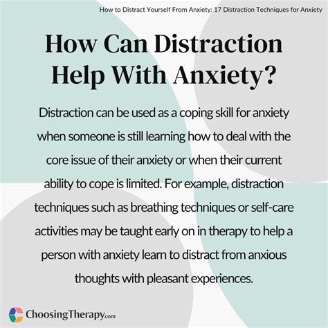 Managing Anxiety and Distraction