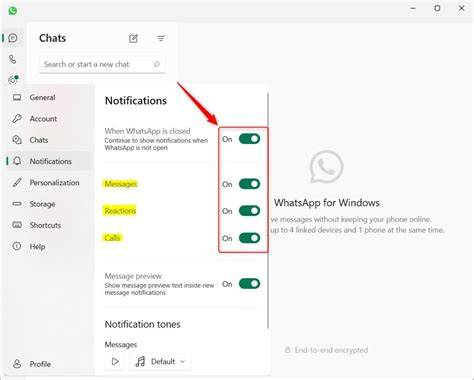 Managing Notifications on WhatsApp