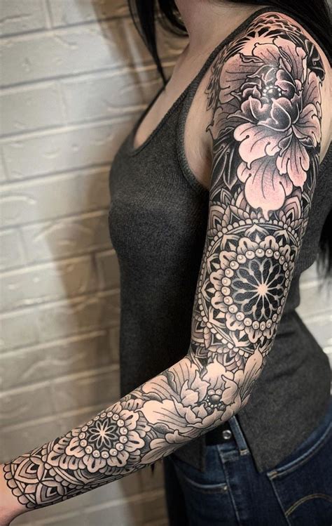 15 Beautiful Mandala Sleeve Tattoos For Women Brighter Craft