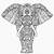 Mandala de Elefante para colorir imprimir e desenhar