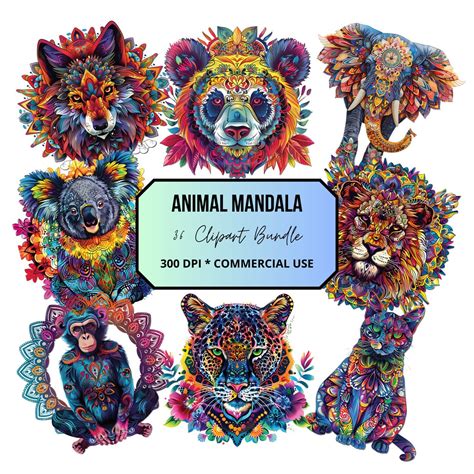 Download Mandala Animals Files Pack Commercial Use