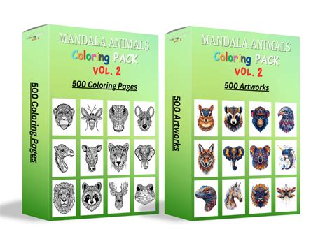 Download Mandala Animals Files Pack Easy Edite