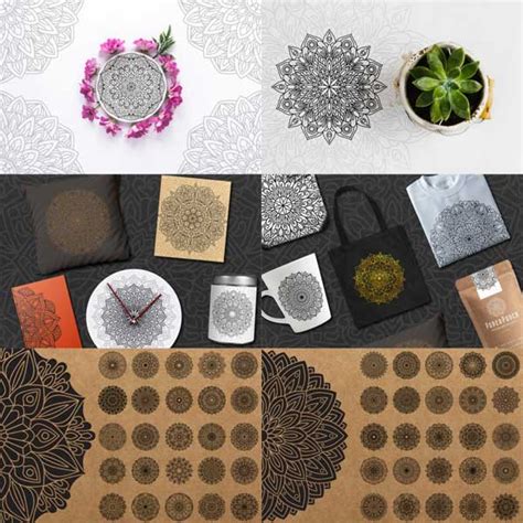 Download Mandala Bundle Creativefabrica DXF Files