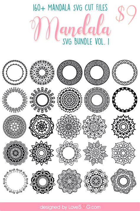 Download Mandala Bundle Vol. 1 - 235  SVG File for DIY Machine Creativefabrica For Crafts