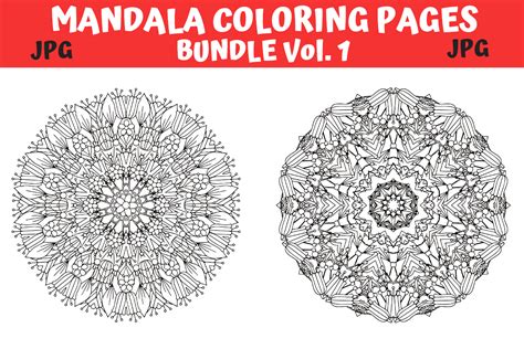 Download Mandala Coloring Pages Bundle Vol. 1 - 264+ Popular SVG File Files