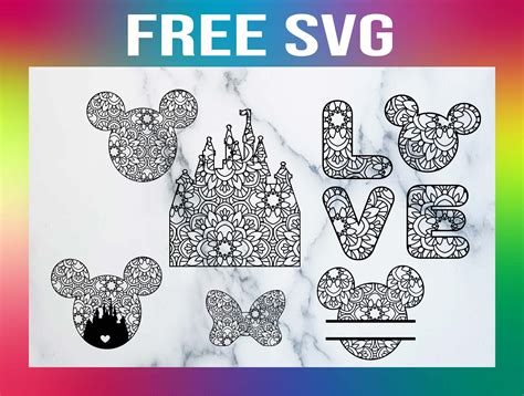 56+ Mandala Disney Svg, Disney Mickey Coloring Pages Zentangle Mouse Mandala Mandalas Coloriage Dessin Tattoos Para Dibujos Castle Colorear Tattoo Con Difficile Colouring Zum