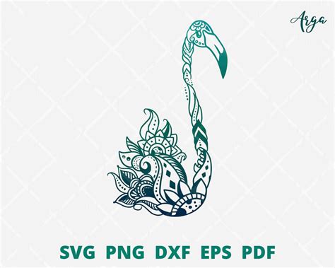 42+ Mandala Flamingo SVG, Flamingo Mandala SVG. Flamingo Mandala Zentangle SVG Dxf Eps Png Pdf Files