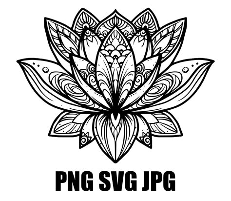 Download Mandala Lotus Flower SVG File - SVG Design Cut Files