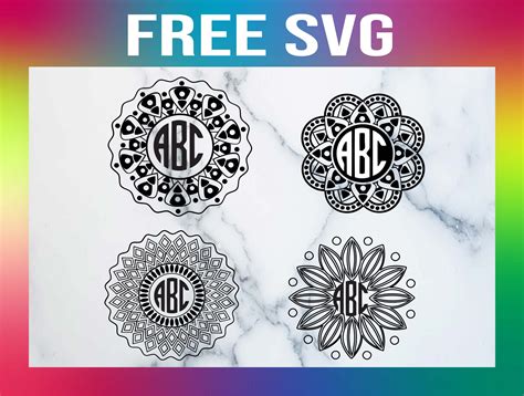 Download Mandala Monogram Svg - 250+ SVG File for DIY Machine SVG Files