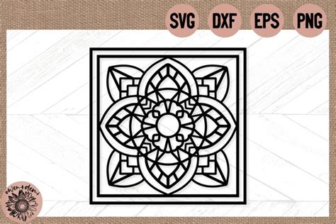 Unlock Your Creativity with this Free Mandala Square SVG!