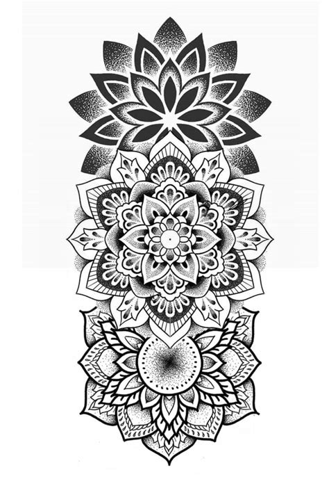 Mandala Tattoo Stencil