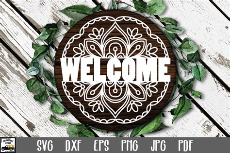 Download Mandala Welcome Sign Commercial Use