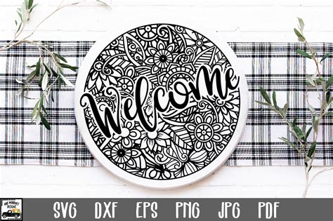 Download Mandala Welcome Sign Crafts