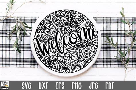 Download Mandala Welcome Sign Files