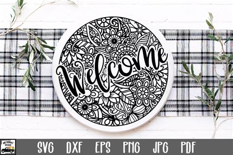 Download Mandala Welcome Sign Printable
