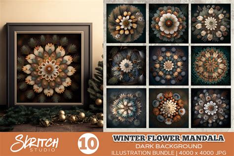 Mandalas and Abstract Winter Patterns