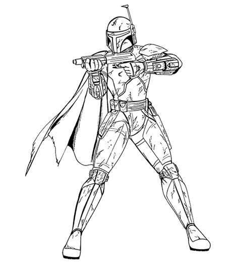 Mandalorian Printable Coloring Pages