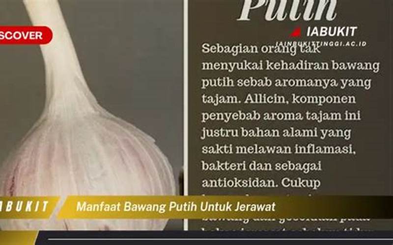 Manfaat Bawang Putih Untuk Jerawat