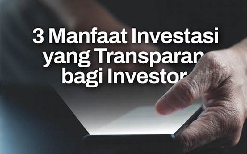 Manfaat Pt Bagi Investor
