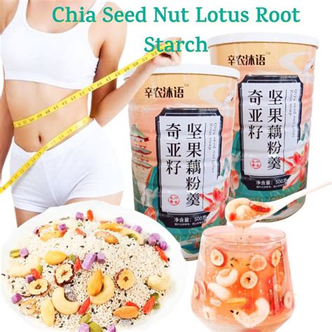 Manfaat Chia Seed Nuts Lotus Root Meal Soup Pencernaan