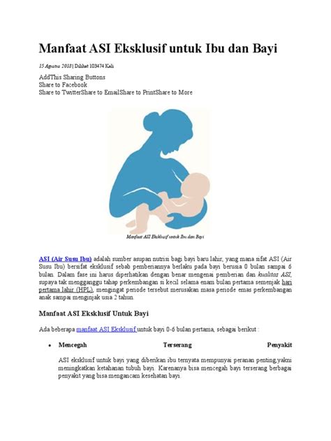 Manfaat Mencerahkan ASI