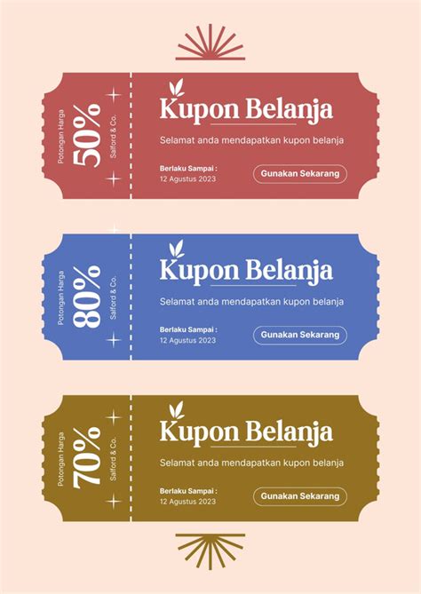 Manfaatkan kupon dan diskon