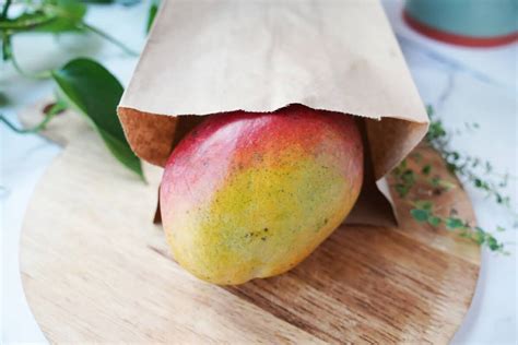 Mango in paper bag