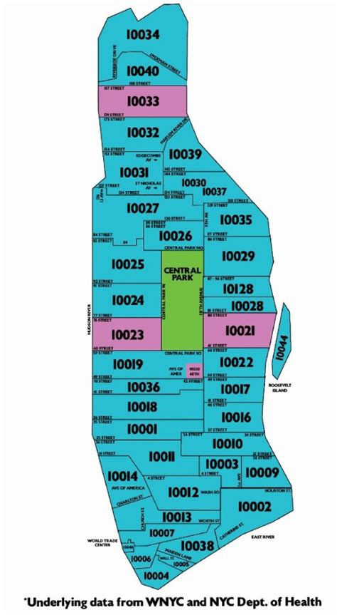 Manhattan Zip Code Map Map Of Aegean Sea