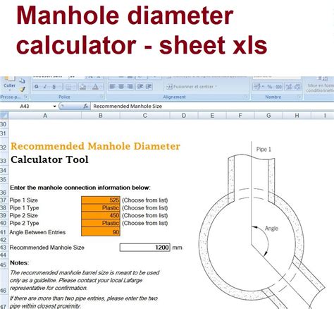 Manhole Sizing Calculator