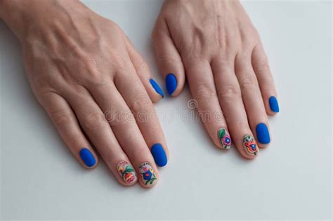 Manicure Varnish Nails Two Female