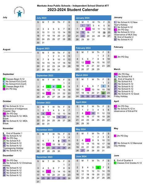 Mankato University Calendar