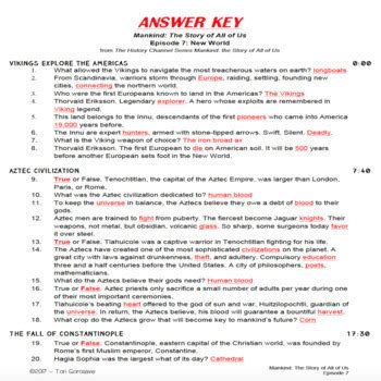 Mankind The Story Of All Of Us Worksheet Answers
