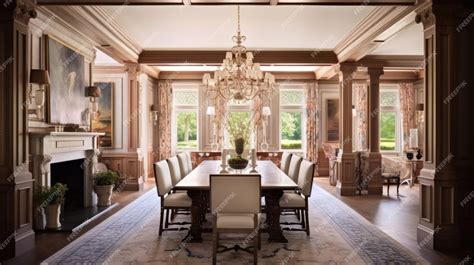 Mansion Dining Room Architecture