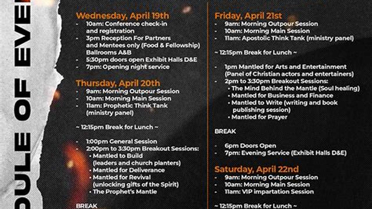 Mantle Conference 2024 Schedule