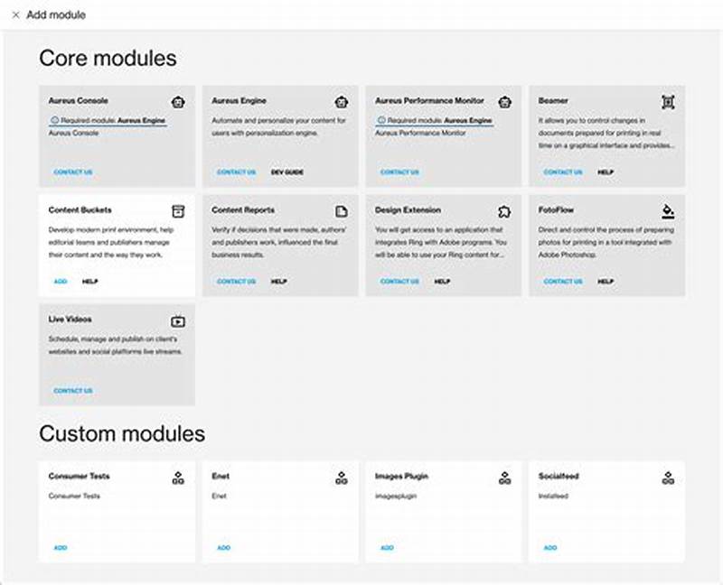 Manually Add Modules Configure Module Catalog