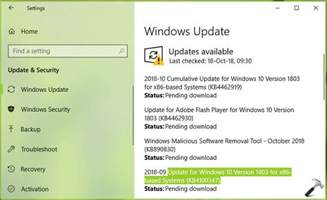Manually Download and Install Updates