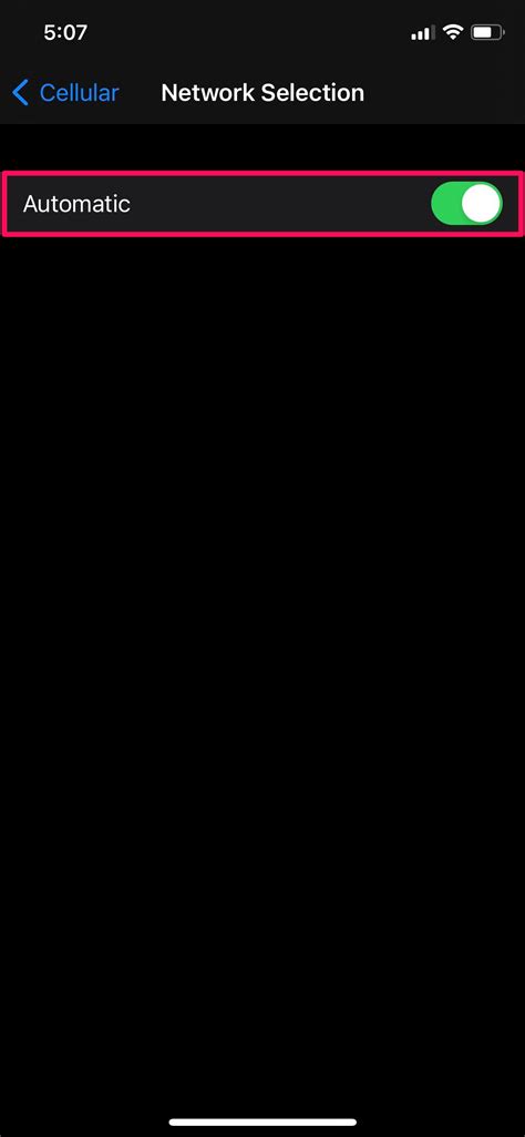 Manually Select Your Carrier