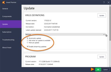 Manually Update Avast Virus Definitions and the Avast App