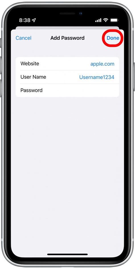 Manually add a password to iCloud Keychain